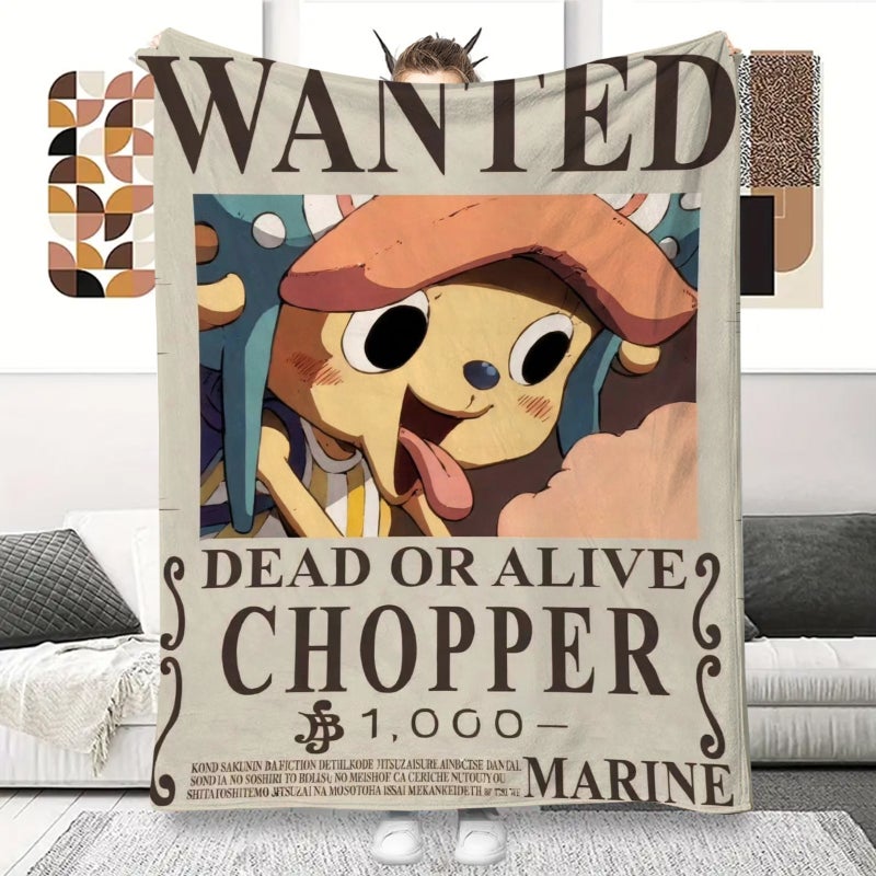 One Piece Blanket Summer Quilt Office Nap Blanket Animation Flannel Blanket Secondary Dormitory Air-Conditioning Blanket - Image 1